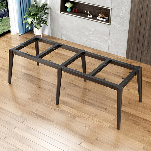 餐桌桌腿支架瓷砖岩板桌餐台脚书桌金属桌腿支架铁艺支撑底座