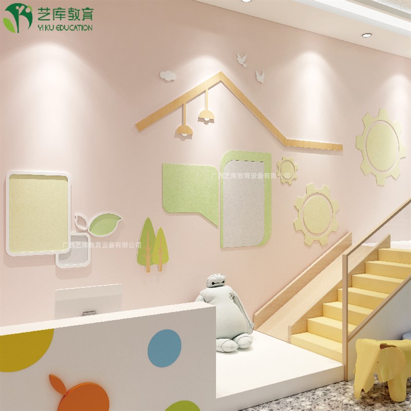 家园联系栏幼儿园环创装饰墙贴大厅文化墙楼梯走廊布置公告展示栏