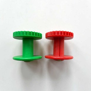 耳丝筒子喷水织纺织红色绿色耳丝齿轮小三元绕纱筒耳丝衬