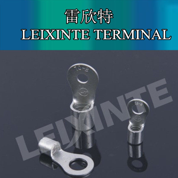 雷欣特l头N紫铜焊接圆形裸端头O型黄铜冷压接线端子