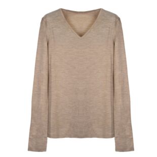 CREATE DAY 罗曼秋语 秋冬季纯色V领打底简约羊毛针织衫