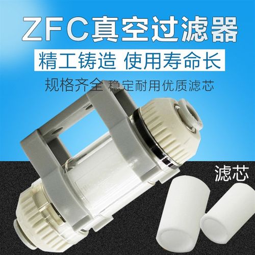 管道微型真空正负压快插气管过滤器ZFC050/1/200-4 06 08 10 12MM
