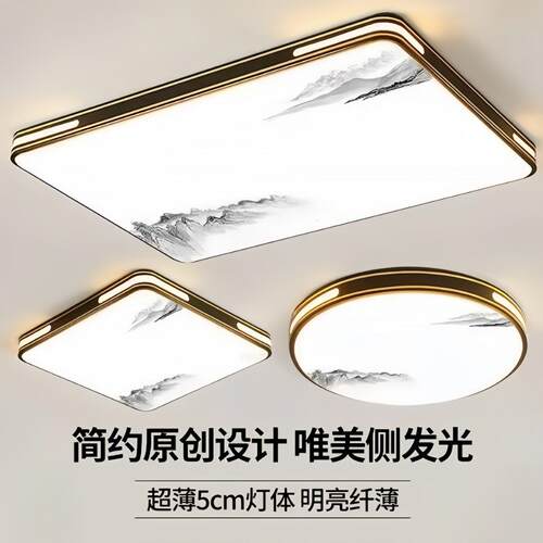 全光谱led灯芯吸顶灯替换光源简约大气长方形客厅灯条圆卧室灯盘