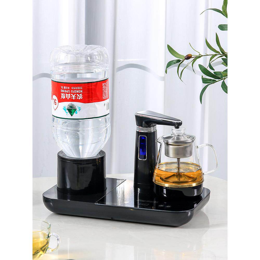 索亿饮水机茶吧机家用小型台式桌面全自动上水速热煮茶桶装水迷你