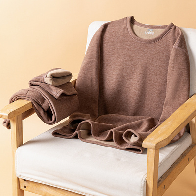 冬季保暖内衣套装男士加绒加厚