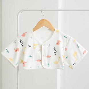 男女童夏季 宝宝护肩膀坎肩保暖睡觉防寒空调房婴幼 纯棉薄款