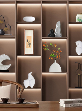 现代新中式高档家居饰品摆件创意客厅酒柜玄关办公室桌面装饰摆放