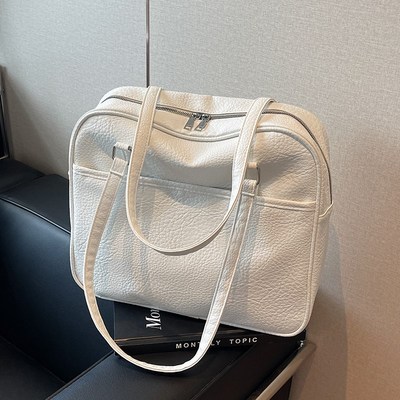 短途旅行包女手提出差大容量轻便运动健身包小旅游通勤收纳行李袋