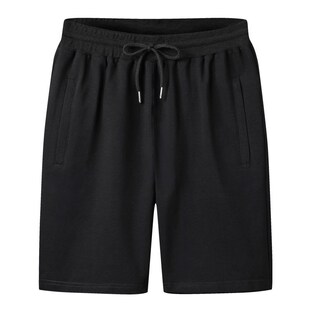 男休闲宽松加肥中老年锻炼五分运动裤 纯棉短裤 胖子薄款 300斤大码