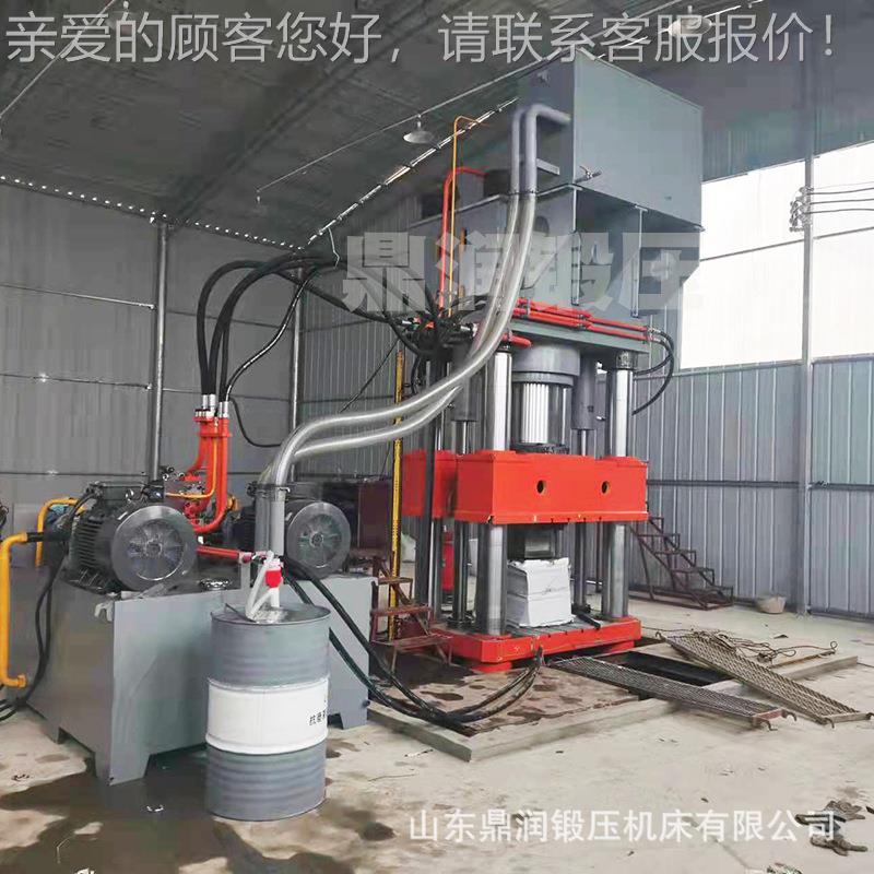 80吨石墨匣钵成型机油0压机8 0耐0火材料匣钵粉末成型四柱液压机