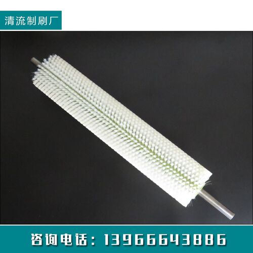 定做毛刷辊滚筒刷尼龙丝定做小型尼龙刷除尘空心毛刷轮圆形圆柱刷