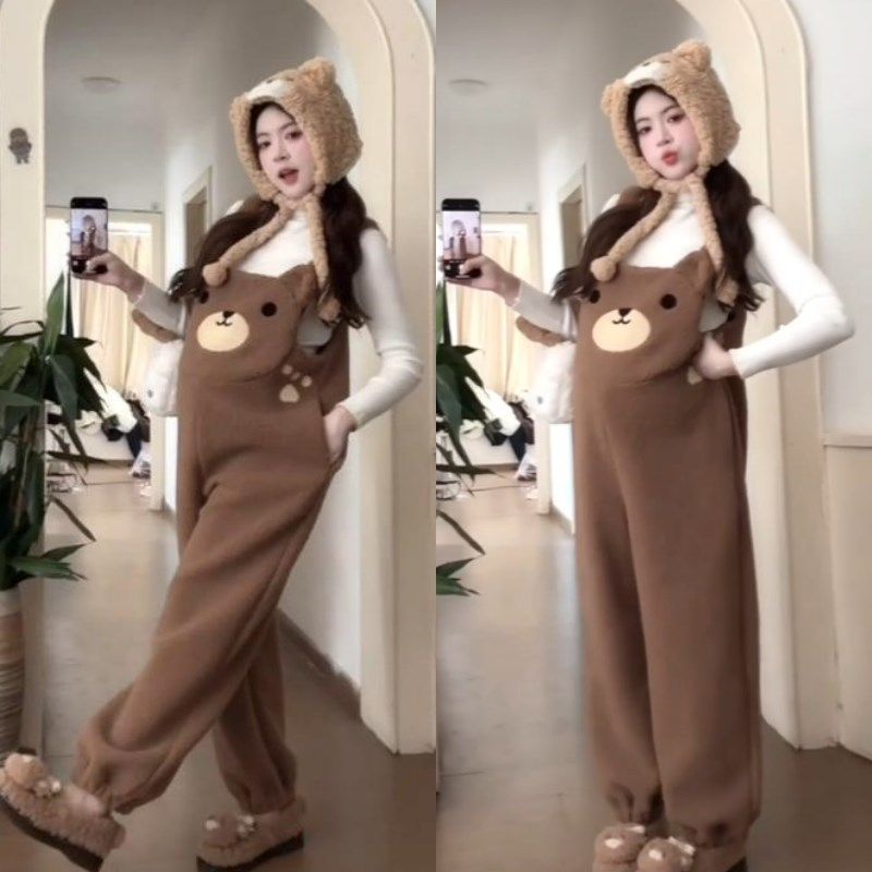 新款孕妇装套装纯色长袖半高领上衣加绒背带裤外穿两件套2024秋装,孕妇装/孕产妇用品/营养,套装,淘宝优惠券,粉丝福利购,淘宝优惠卷