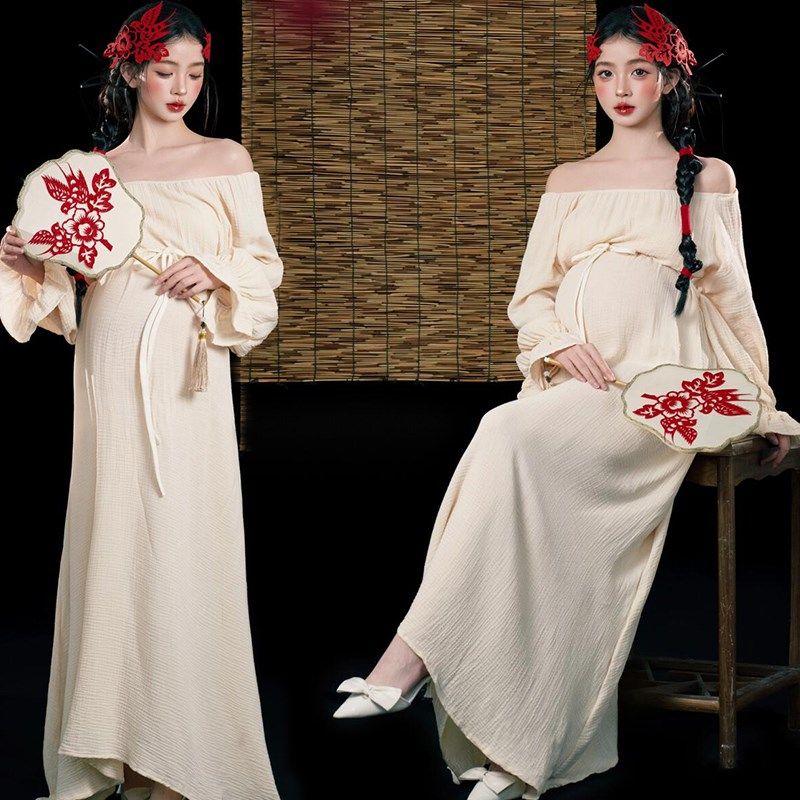 影楼新款孕妇禅意剪纸主题中式中国清冷连衣裙艺术照摄影写真服装,孕妇装/孕产妇用品/营养,影楼服装,淘宝优惠券,粉丝福利购,淘宝优惠卷