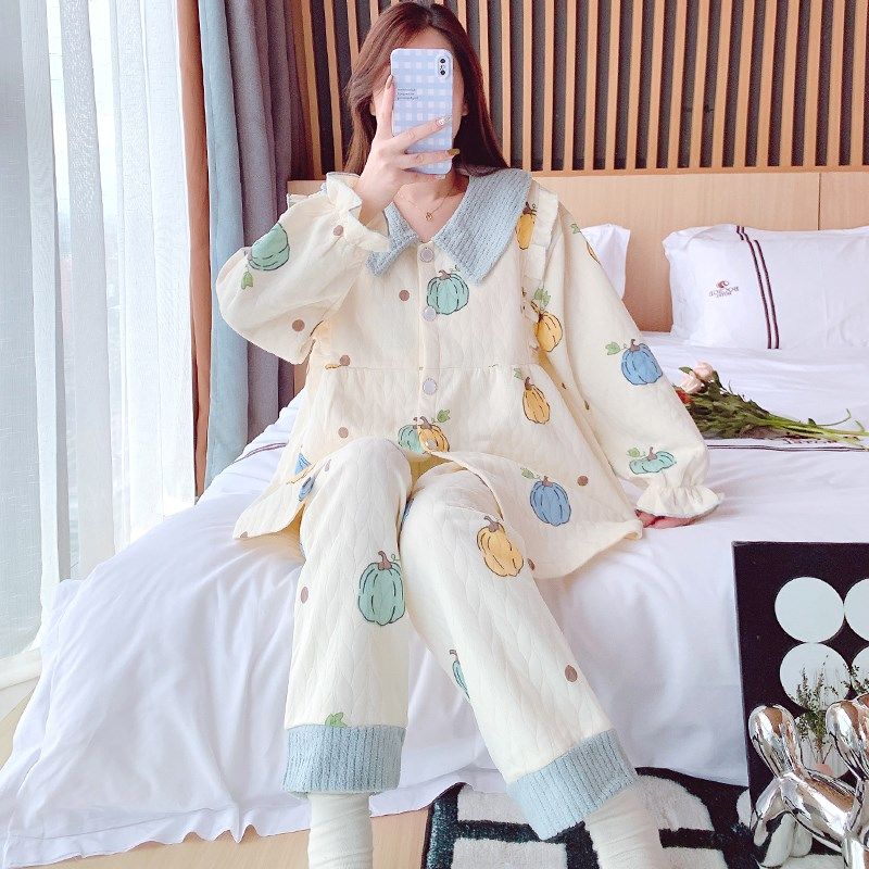 空气棉月子服春秋纯棉产后哺乳款孕妇睡衣秋冬季怀孕期产妇家居服,孕妇装/孕产妇用品/营养,家居服套装,淘宝优惠券,粉丝福利购,淘宝优惠卷