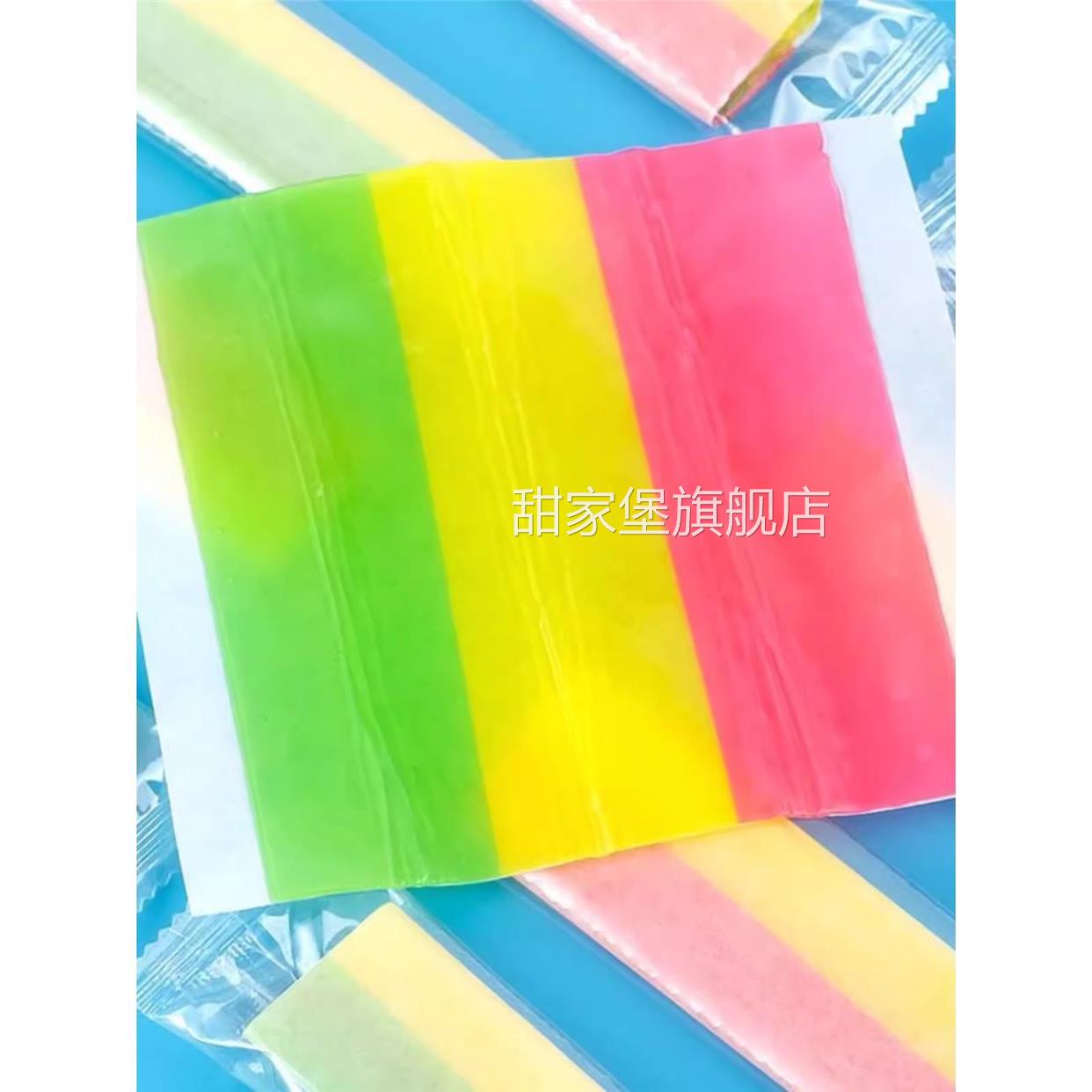 冰脆果卷软糖脆皮冰淇淋手工diy秒变夹心雪糕脆皮糖冰翠果卷软糖