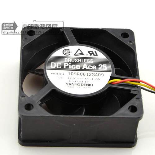 山洋 6025 12V 0.17A 109R0612S409 6CM 6厘米 cpu 机箱 散热风扇