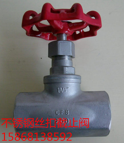 J11E-16P不锈钢丝扣截止阀dn15 dn20 dn25/耐酸碱内螺纹截止阀50