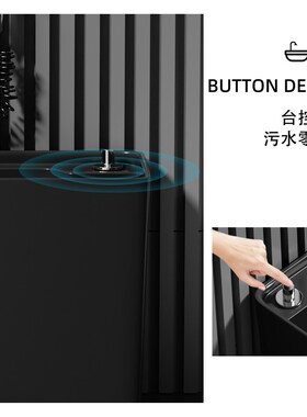 陶瓷家用阳台拖把池2023新款黑色洗拖布池盆超薄小户型落地墩布池