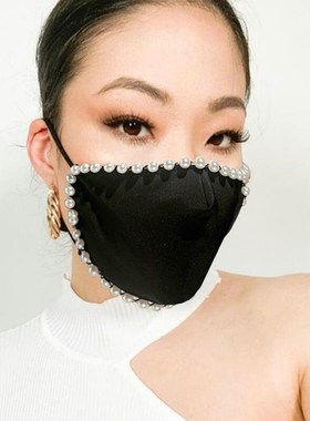 骑行口罩防尘链条黑色面罩时尚透气G户外棉布户外口罩1313