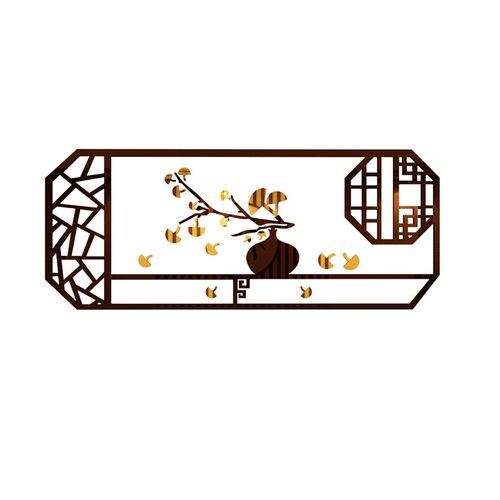 电视机背景墙面贴上方装饰挂件2024中式壁画自粘卧室客厅沙发布置