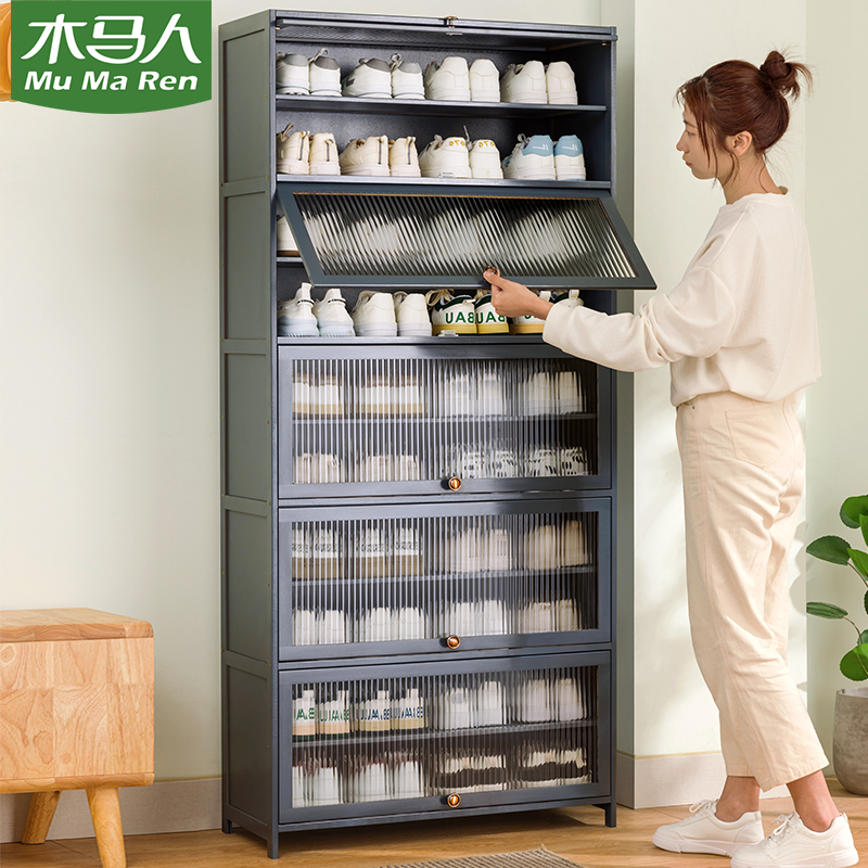 鞋柜家用门口鞋架子简易收纳神器省空间入P户经济型架防尘家用