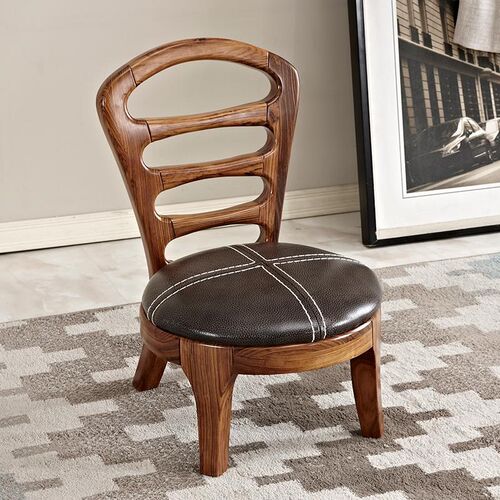 乌金木真皮小椅子沙发凳子矮凳换鞋凳头层牛皮软座靠背客厅小凳子