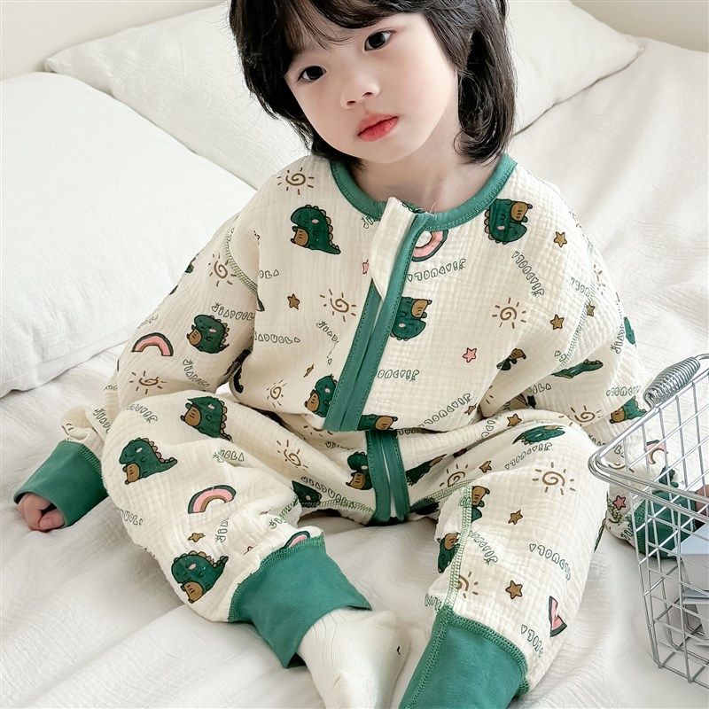 宝宝纱布睡袋分腿夏季前4后2儿童婴儿防惊跳男童女童连体睡衣春秋,婴童用品,睡袋/防踢被,淘宝优惠券,粉丝福利购,淘宝优惠卷