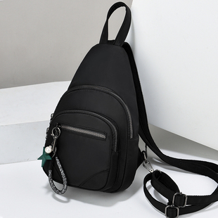 布包女2024新款女式斜挎胸包多口袋双肩包女背包休闲牛津布腰包女