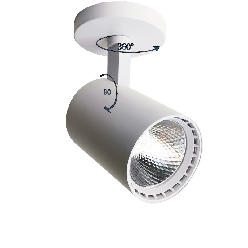 ld明装商用店铺背景墙超亮火锅理发店吸顶式o轨道灯,家装灯饰光源,嵌入式射灯,淘宝优惠券,粉丝福利购,淘宝优惠卷