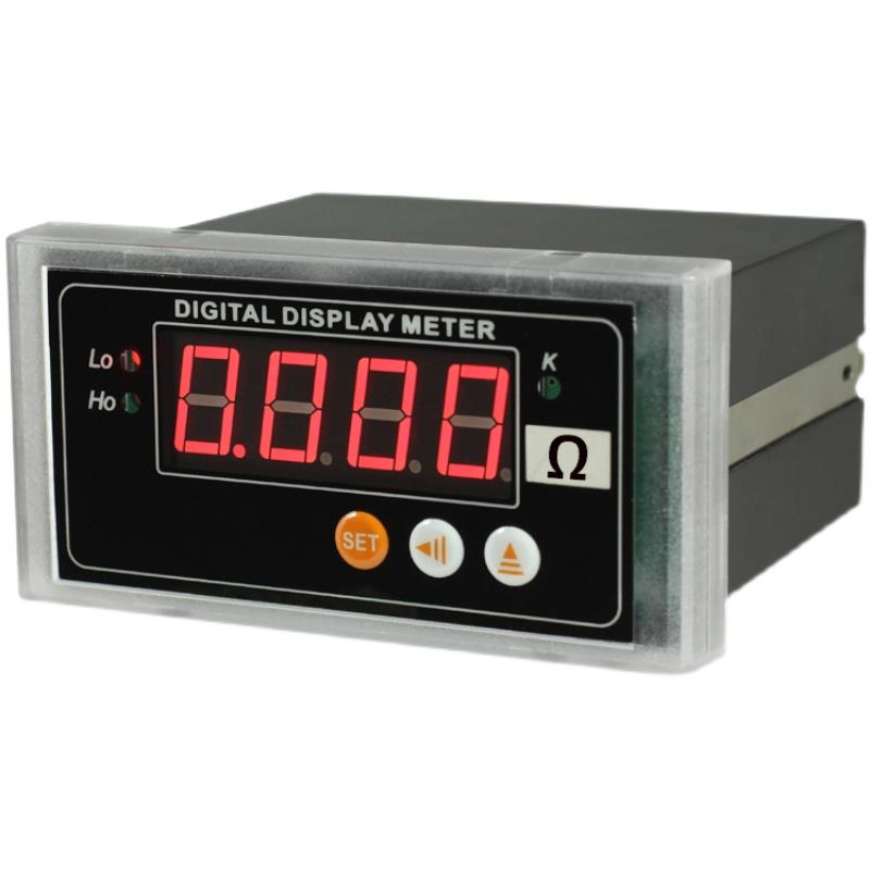 LED智能数显欧姆表高精度数字电阻测量仪带上下报警R85通讯变送