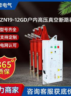 ZN19-12GD/630户内高压真空断路器10KV三工位小型化上隔离下接地