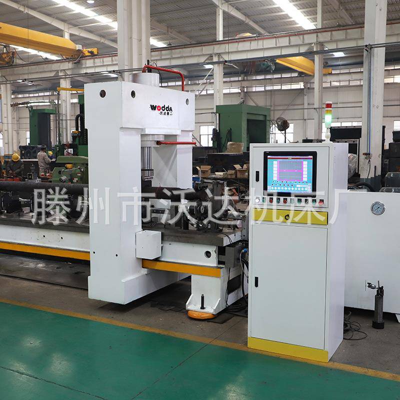 沃达150吨移动龙门校直机500吨800吨钢管圆钢长件自动校直液压机