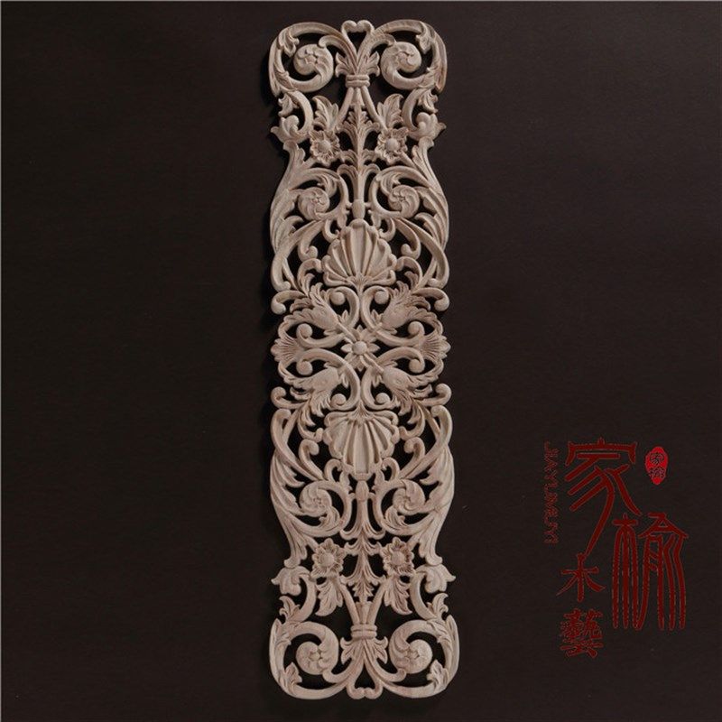 东阳木雕实木角花法式婚礼欧式角花摆件背景墙壁装饰贴花实木雕刻