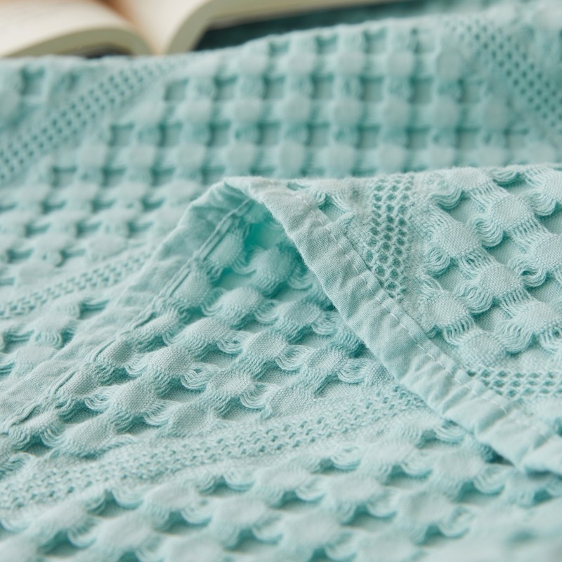 纯棉纱布毛巾被成人空调被夏季沙发午睡毛毯单人毛巾毯薄毯子盖毯