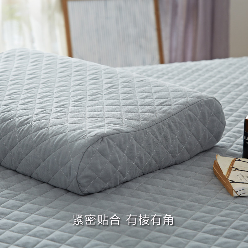 全棉双层纱夹棉泰国乳胶枕套定制纯棉慢回弹记忆枕橡胶枕头套订做,床上用品,枕套,淘宝优惠券,粉丝福利购,淘宝优惠卷