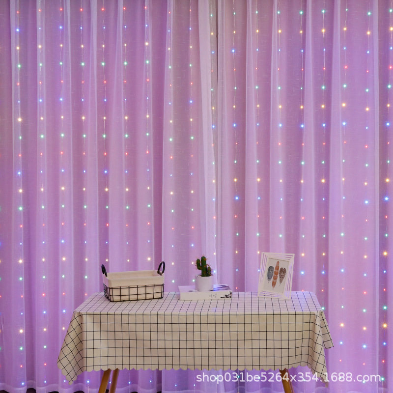 led铜线窗帘灯USB电池遥控款 节日灯装饰灯串 网红背景花园阳台,节庆用品/礼品,装饰灯,淘宝优惠券,粉丝福利购,淘宝优惠卷