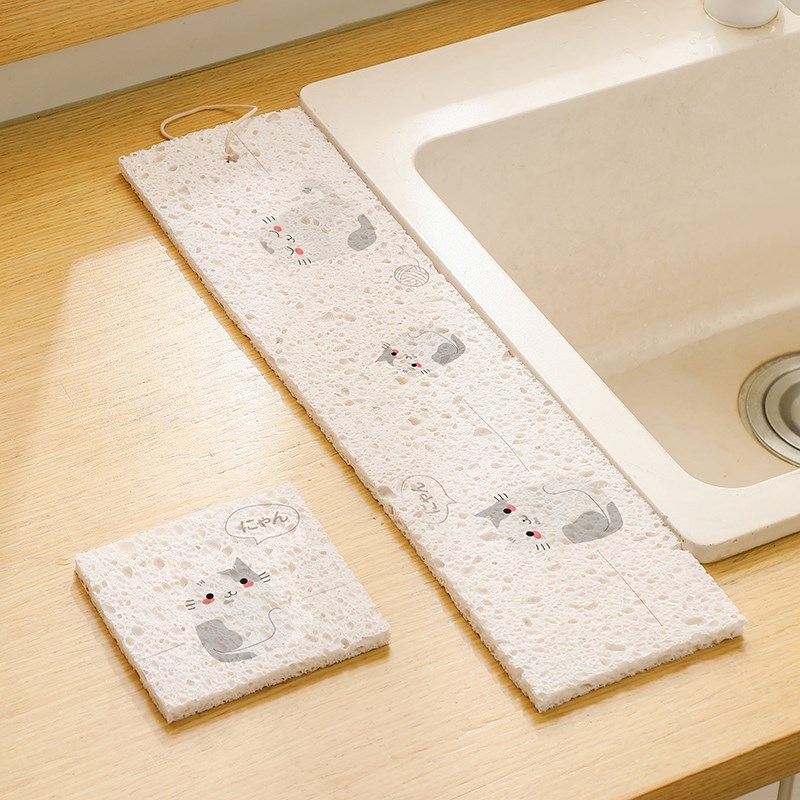 厨房水槽边吸水垫子水池边贴台面神器洗脸盆防积水洗手台缝隙防水