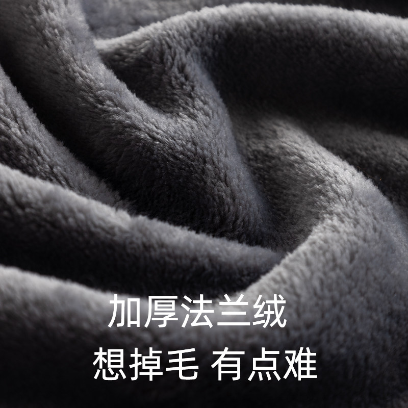 悦聆容2022新款秋冬季睡衣浴袍男女款法兰绒亲肤高级加厚家居服