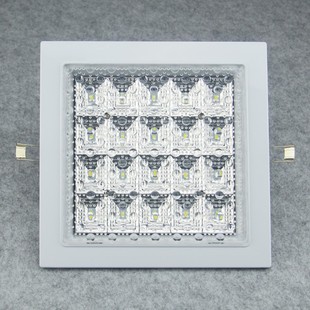 方形开孔17x17LED厨卫灯嵌入式 20cm厨房灯吸顶灯卫生间吊顶灯暗装