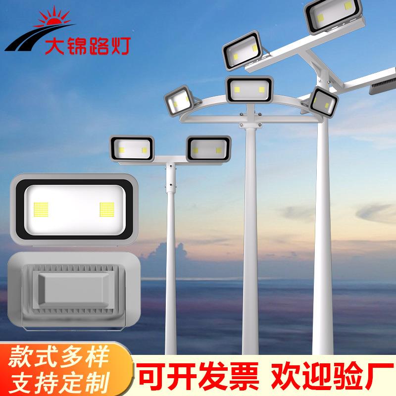 led模组防眩目投光灯户外篮球场羽毛球场网球场6米8米10米高杆灯