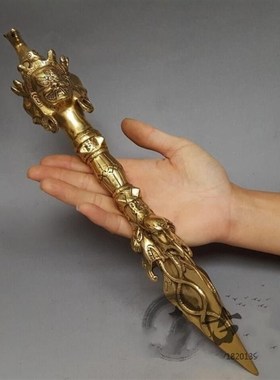 纯铜法器摆件 马头明王普巴金刚杵 降魔杵