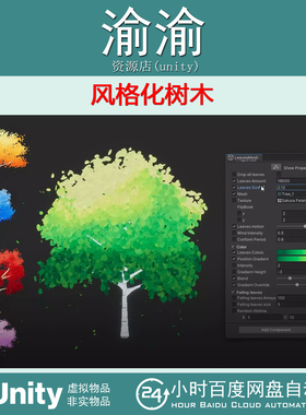 Unity  Stylized VFX Trees GPU Based Effect 1.0.1 风格化树木