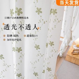 卧室家用窗帘纱帘透光不透人白色客厅阳台飘窗轻奢简约纱 2025新款