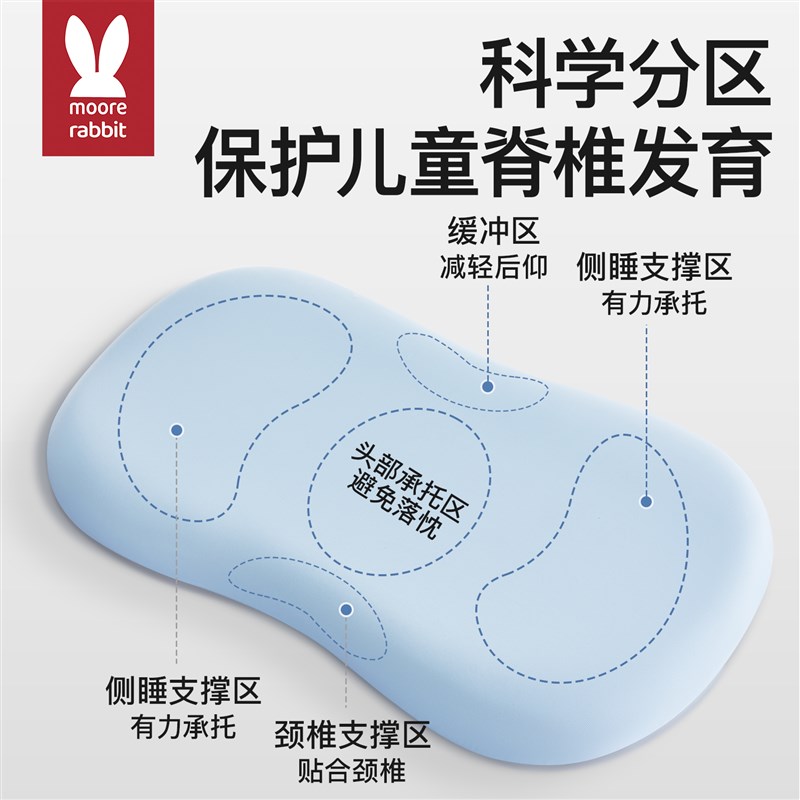 儿童枕头宝宝护颈记忆棉1-3-6岁以上婴幼儿园护脊夏四季通用