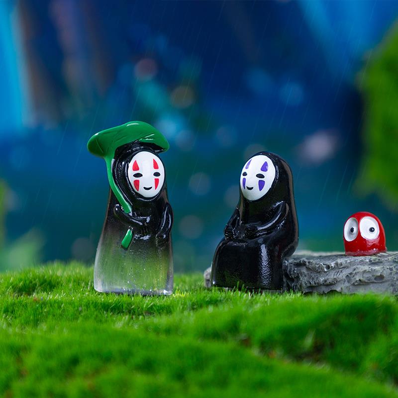 无脸男小摆件 微景观微缩桌面工位盆景场景DIY装饰品治愈小物件