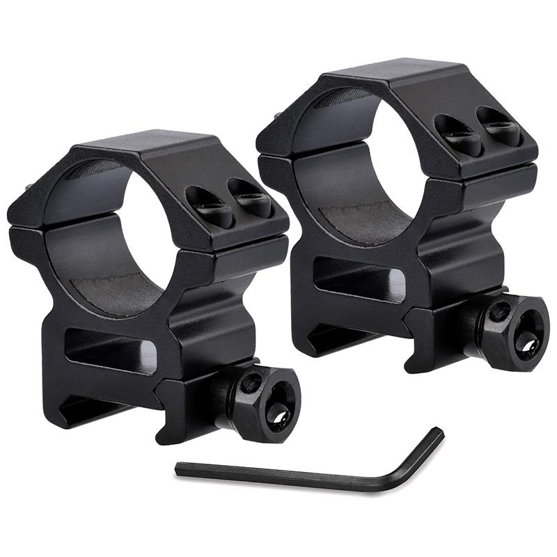 战术瞄准镜支架适合20mm导轨25/30/35毫米手电筒直径管固定夹具