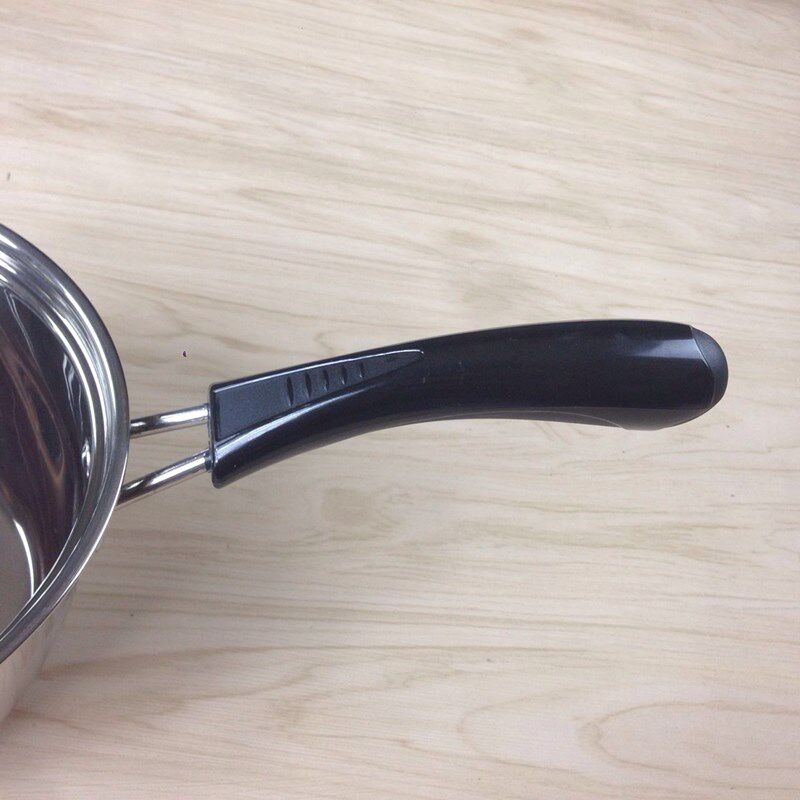 家兴不锈钢单柄奶锅助手煮泡面锅热奶锅复底不粘锅电磁炉小汤锅