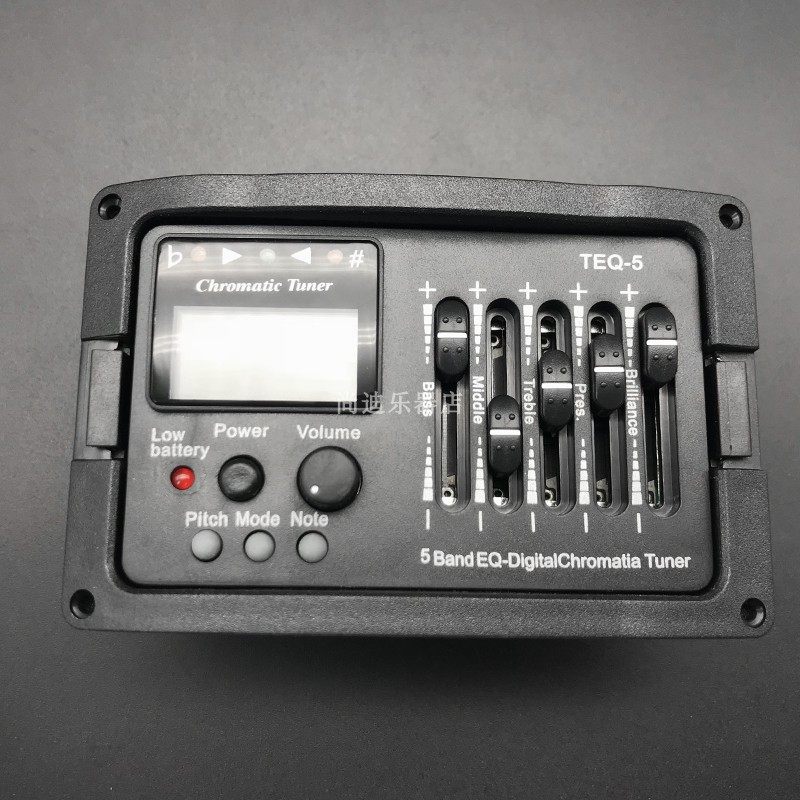 吉他拾音器段拾音器Q带十二平均律调音器五段拾音器电箱吉他