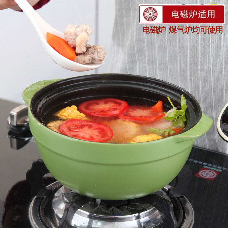 砂锅电磁炉专用燃气灶通用炖锅煲汤锅火锅 明火两用沙锅家用商用