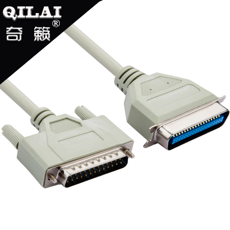 DB25针转CN36孔转换线 25芯并口针式打印机线 DB25针转1284连接线